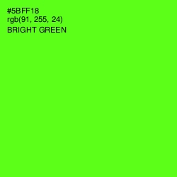 #5BFF18 - Bright Green Color Image
