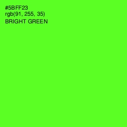 #5BFF23 - Bright Green Color Image