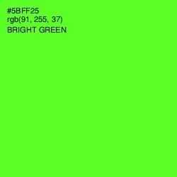 #5BFF25 - Bright Green Color Image