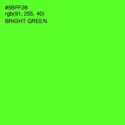 #5BFF28 - Bright Green Color Image