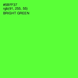 #5BFF37 - Bright Green Color Image