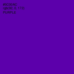 #5C00AC - Purple Color Image