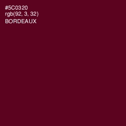 #5C0320 - Bordeaux Color Image