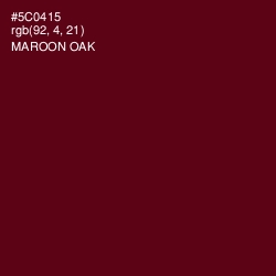 #5C0415 - Maroon Oak Color Image