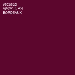 #5C052D - Bordeaux Color Image