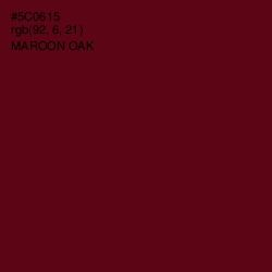 #5C0615 - Maroon Oak Color Image