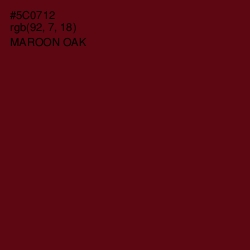 #5C0712 - Maroon Oak Color Image