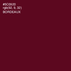 #5C0920 - Bordeaux Color Image