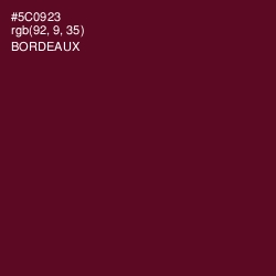 #5C0923 - Bordeaux Color Image