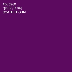 #5C0960 - Scarlet Gum Color Image