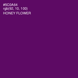 #5C0A64 - Honey Flower Color Image