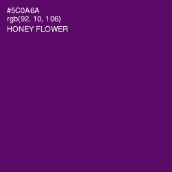 #5C0A6A - Honey Flower Color Image