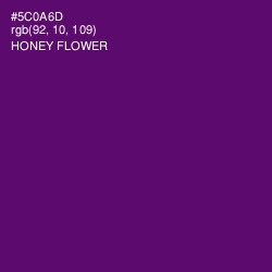 #5C0A6D - Honey Flower Color Image