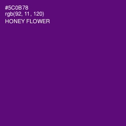 #5C0B78 - Honey Flower Color Image