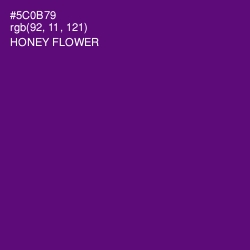 #5C0B79 - Honey Flower Color Image