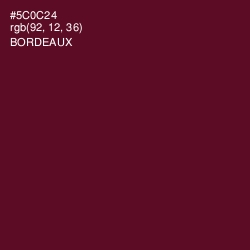 #5C0C24 - Bordeaux Color Image