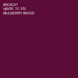 #5C0C37 - Mulberry Wood Color Image