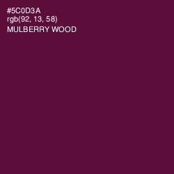 #5C0D3A - Mulberry Wood Color Image