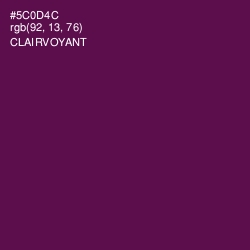 #5C0D4C - Clairvoyant Color Image