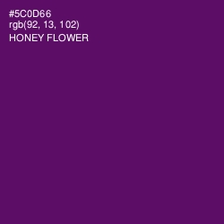 #5C0D66 - Honey Flower Color Image