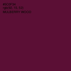 #5C0F34 - Mulberry Wood Color Image