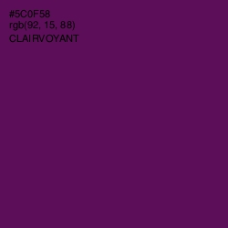 #5C0F58 - Clairvoyant Color Image