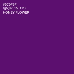 #5C0F6F - Honey Flower Color Image