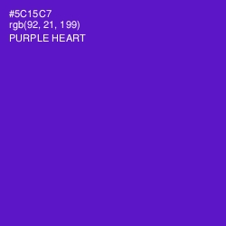 #5C15C7 - Purple Heart Color Image