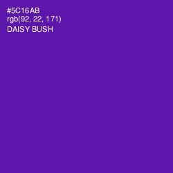 #5C16AB - Daisy Bush Color Image