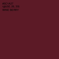 #5C1A27 - Wine Berry Color Image