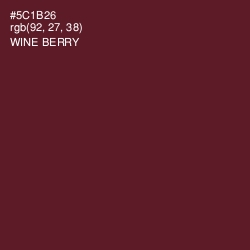 #5C1B26 - Wine Berry Color Image