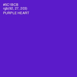 #5C1BCB - Purple Heart Color Image