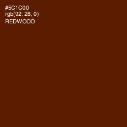 #5C1C00 - Redwood Color Image