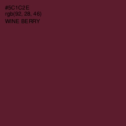 #5C1C2E - Wine Berry Color Image