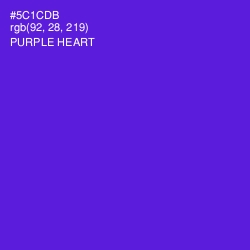 #5C1CDB - Purple Heart Color Image