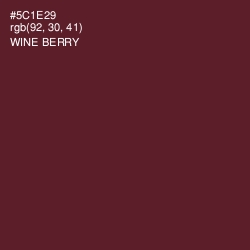 #5C1E29 - Wine Berry Color Image