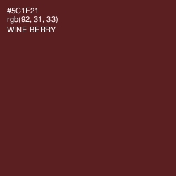 #5C1F21 - Wine Berry Color Image