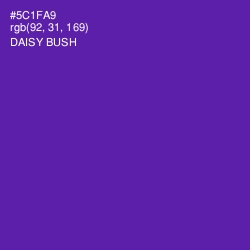 #5C1FA9 - Daisy Bush Color Image