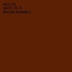 #5C2105 - Brown Bramble Color Image