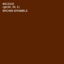 #5C2302 - Brown Bramble Color Image