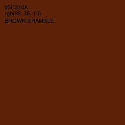 #5C230A - Brown Bramble Color Image