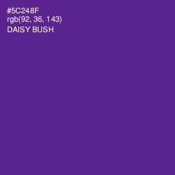 #5C248F - Daisy Bush Color Image