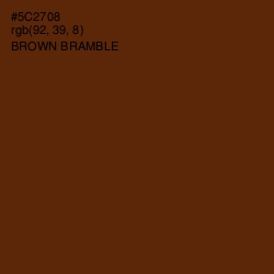 #5C2708 - Brown Bramble Color Image