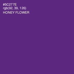 #5C277E - Honey Flower Color Image