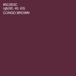 #5C283C - Congo Brown Color Image