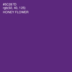 #5C287D - Honey Flower Color Image