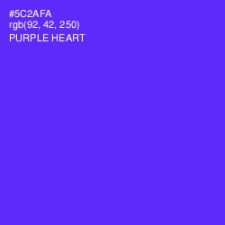 #5C2AFA - Purple Heart Color Image