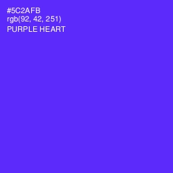 #5C2AFB - Purple Heart Color Image