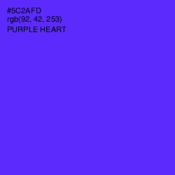 #5C2AFD - Purple Heart Color Image