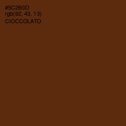 #5C2B0D - Cioccolato Color Image